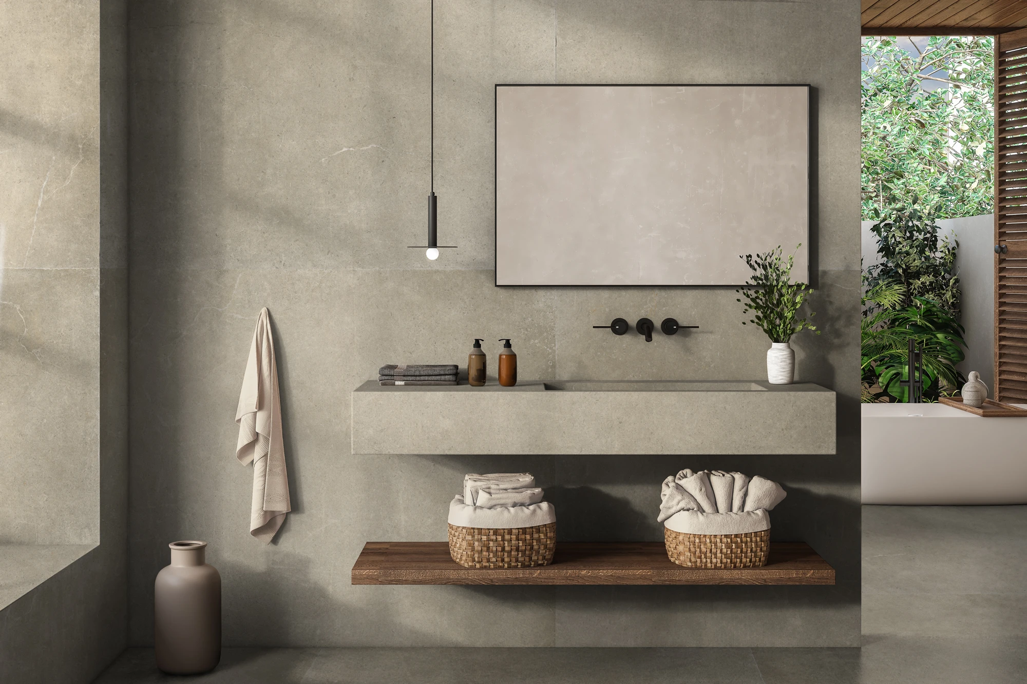 HOLLSTONE-BUTTER-120x120-BATHROOM-LIIVING Hollstone Butter 80x80 Energieker - immagine 1